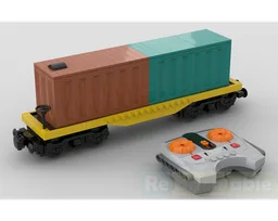 Motorized freight train car