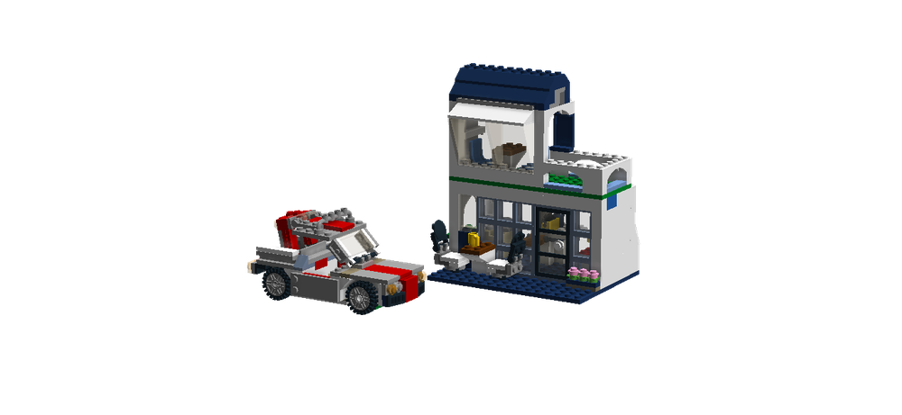 Lego 31052 alt - convertible convertible car and cafe