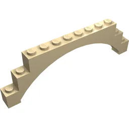 Brick Arch 1 x 12 x 3 Raised Arch / Tan