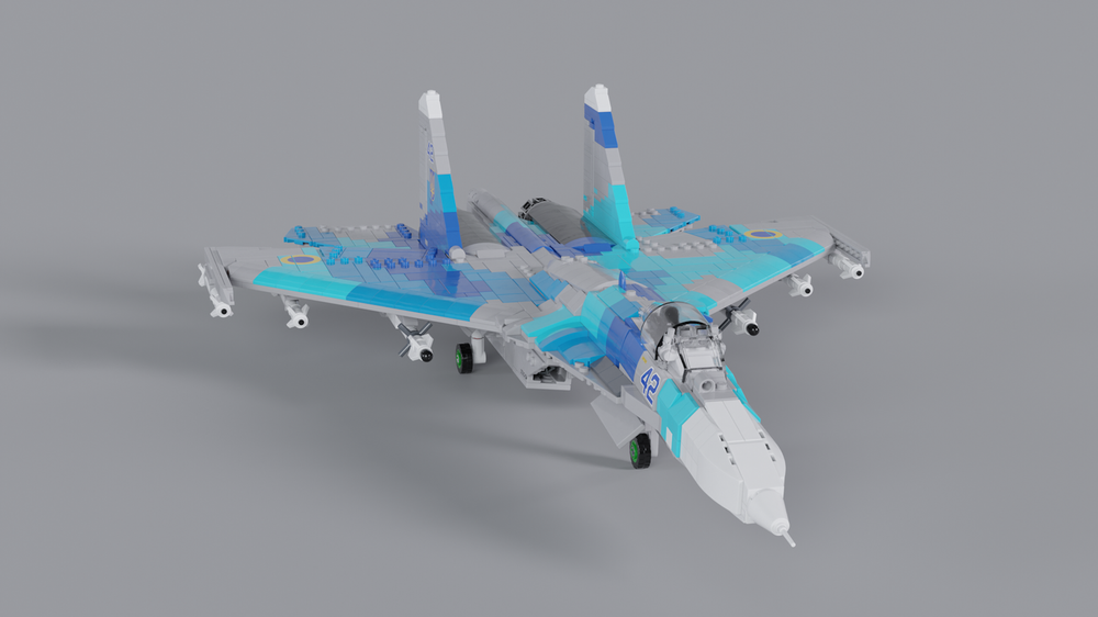 Lego Su-27 Flanker (Ukrainian Air Force)