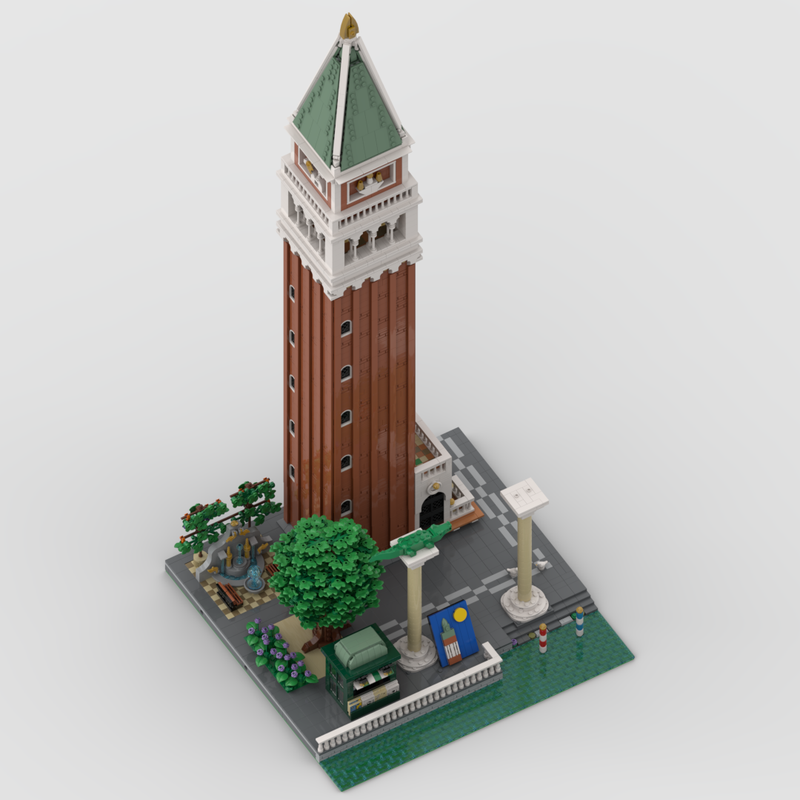 Lego Saint Mark's Campanile and Surrounding Area Venice