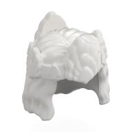 Lego Hair Mid-Length with Crown [PLAIN] / White