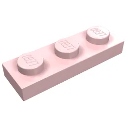 Plate 1 x 3 / Light Pink