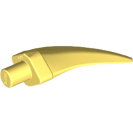 Lego Animal Body Part, Barb / Claw / Tooth / Talon / Horn, Medium / Bright Light Yellow