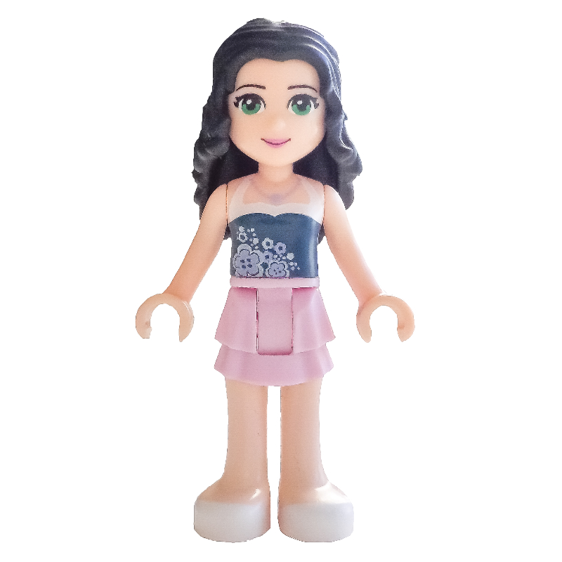 Lego Emma - Dark Blue Top, Bright Pink Skirt