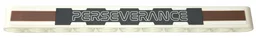Technic, Liftarm Thick 1 x 11 with 'PERSEVERANCE' on Dark Bluish Gray Background with Medium Nougat Stripes Pattern (Sticker) - Set 42158