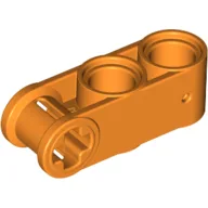 Technic Axle and Pin Connector Perpendicular 3L with 2 Pin Holes / Orange