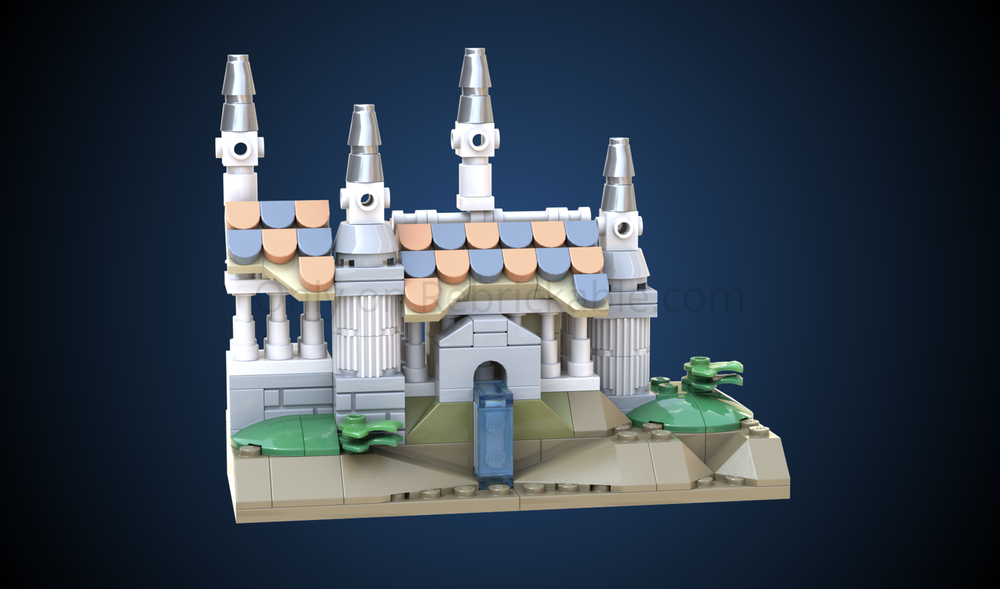 Lego LOTR - Rivendell (microscale) - Map of Middle-Earth