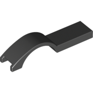 Lego Wheel Arch, Mudguard 1 x 4 1/2 / Black