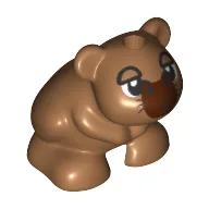 Animal, Hamster, Black Whiskers, Nose, Reddish Brown Face (Capybara) / Medium Nougat