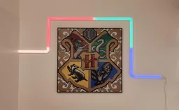 Customized Hogwarts Crest Mosaic