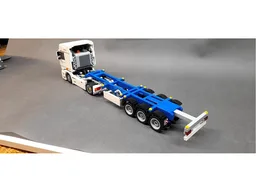 container chassis semitrailer Krone red