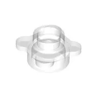 Plant, Flower, Plate Round 1 x 1 with 4 Petals / Trans-Clear