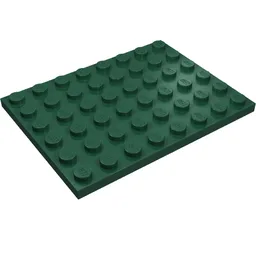 Plate 6 x 8 / Dark Green