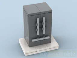 2-door fridge: detachable doors