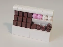 Bricksculpt Chocolate Display