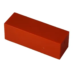 Modulex Tile 1 x 3 with Internal Support / Modulex Red