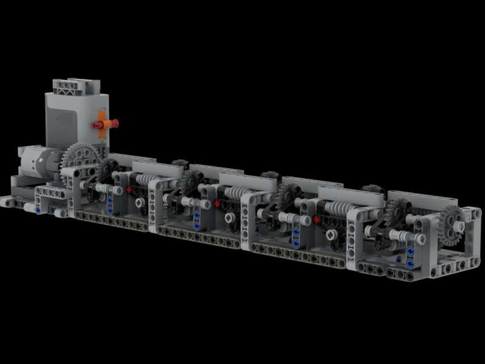 Lego Machine with Concrete