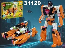 Transformer Futuristic Tank using LEGO Creator 31129: Majestic Tiger