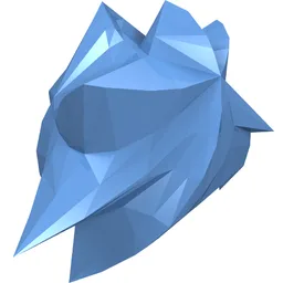 Hair Angular Swept Sideways / Medium Blue