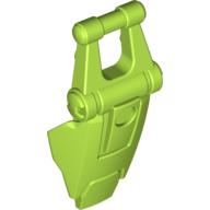 Lego Large Figure Shield, with Handle for Clip / Lime