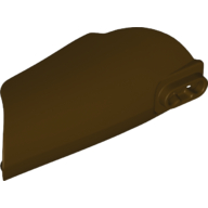 Lego Large Figure Limb Cover, Armor with Ball Joint Socket and 2 Holes [Plain] / Dark Brown