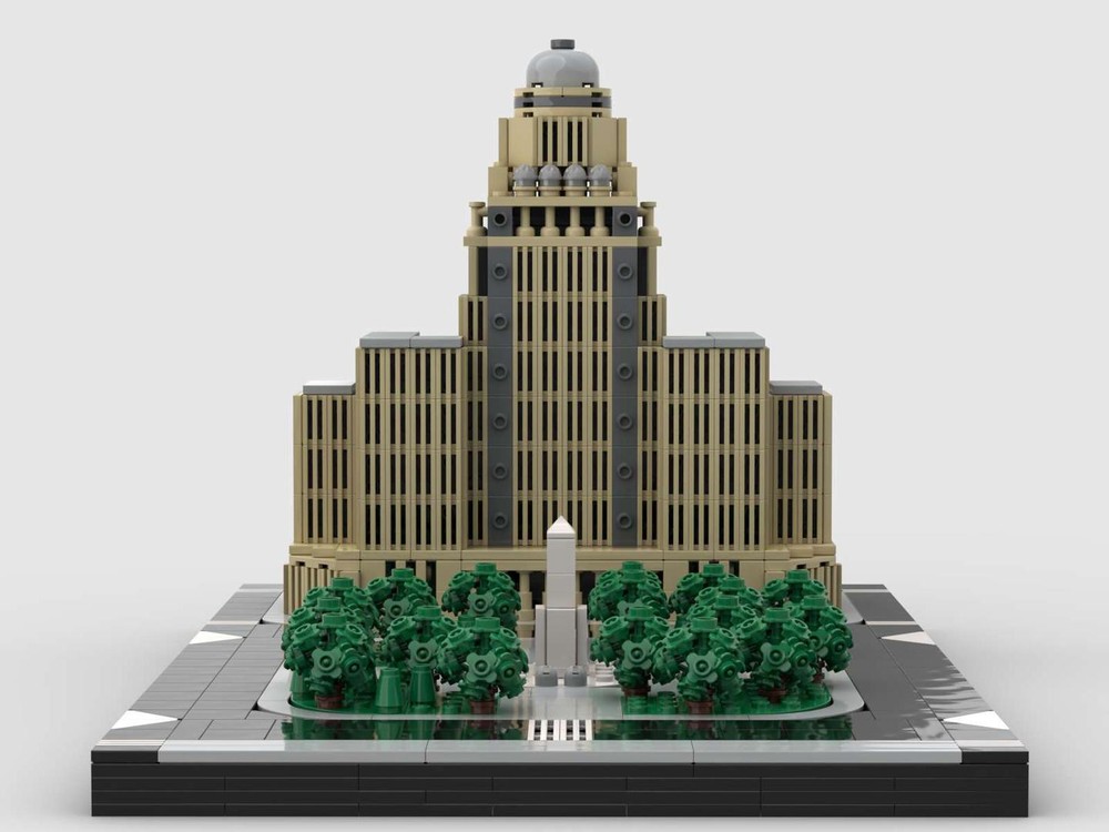 Lego Buffalo City Hall at 1/650th Scale