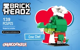 Overcooked Croc Chef BrickHeadz