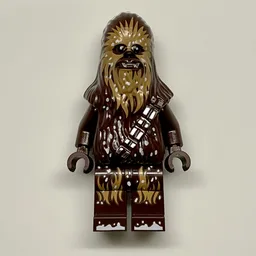 Chewbacca - Dark Brown Torso with Medium Nougat, Snow Print