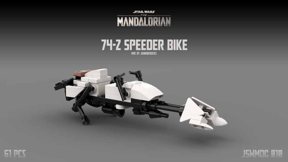 Lego 74-Z Speeder Bike White