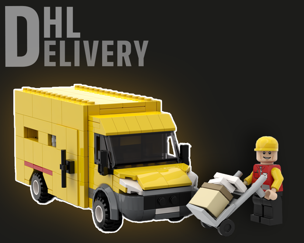 Lego DHL Delivery car