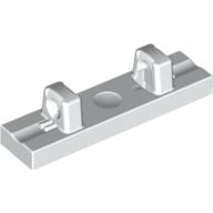 Lego Hinge Tile 1 x 4 Locking Dual 1 Fingers on Top [4 Locking Ridges] / White