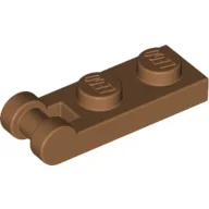 Plate Special 1 x 2 with Handle on End [Closed Ends] / Medium Nougat