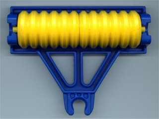 Lego Duplo Farm Plow Type 1, Roller Holder with Yellow Duplo Farm Plow Type 1, Roller Attachment, Disk (4828 / x1526)
