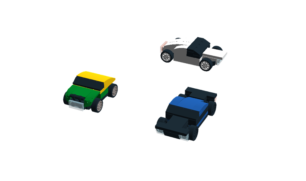Lego Microscale futuristic cars