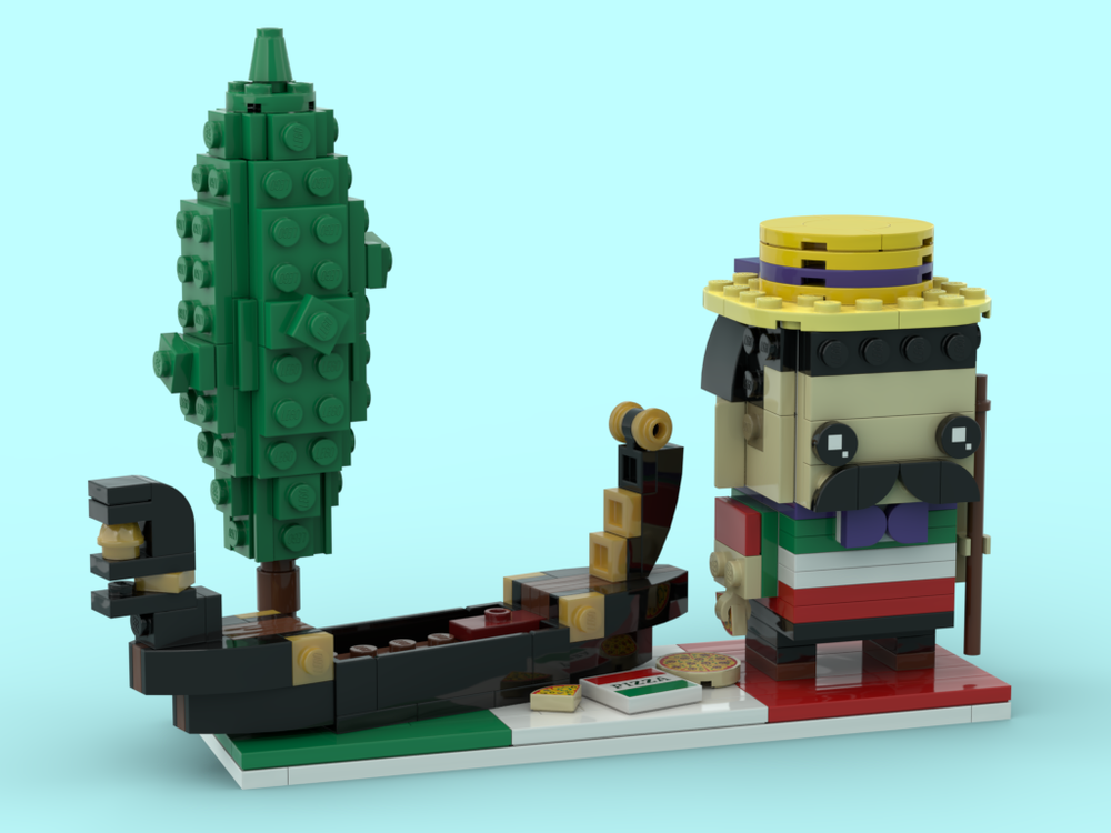 Lego Italy - Gondelier, Gondela, Cypress