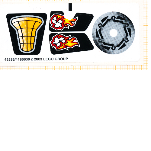 Lego Sticker Sheet for Set 8355-1 / [No Color/Any Color]