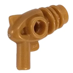 Weapon Gun Ray / Sci Fi - Rounded Heat Diffusers / Pearl Gold
