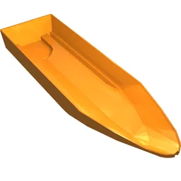 Boat Hull 8 x 28 x 3 / Orange