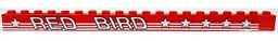 Stickered Assembly 20 x 1 x 1 with White 'RED BIRD' with Stars and Stripes Pattern Model Right Side (Sticker) - Set 5591
