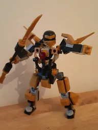 Gold Ninja Ninjago Mini Mech Figure