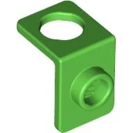 Minifig Neckwear Bracket [One Stud] / Bright Green