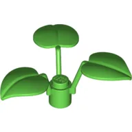 Plant, 1 x 1 x 2/3 - 3 Large Leaves / Bright Green
