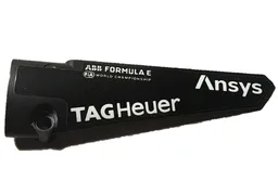 Technic, Panel Fairing # 6 Long Smooth, Side B with White 'TAG Heuer', 'FIA WORLD CHAMPIONSHIP', Ansys, ABB and FORMULA E Logos Pattern (Sticker) - Set 42137