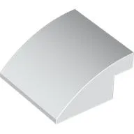Brick Curved 4 x 4 x 1 2 / 3 / White