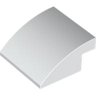 Lego Brick Curved 4 x 4 x 1 2 / 3 / White