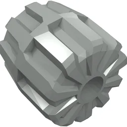 Wheel Hard Plastic Small (22mm D. x 24mm) / Light Gray