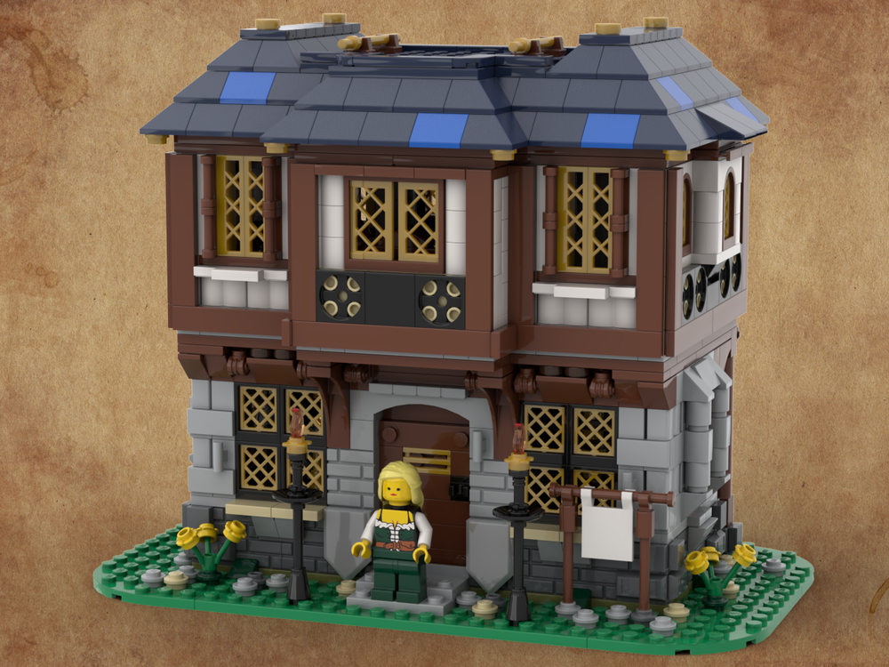 Lego Medieval merchant's house