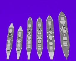 1:560 Scale US fast battleships