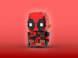 Deadpool Brickheadz LEGO MOC - Deadpool & Wolverine